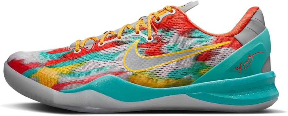 Jordan Men's Nike Kobe 8 Protro “Venice Beach” Size 8 Stadium Grey/Metallic Silver-Tour Yellow (FQ3548-001)