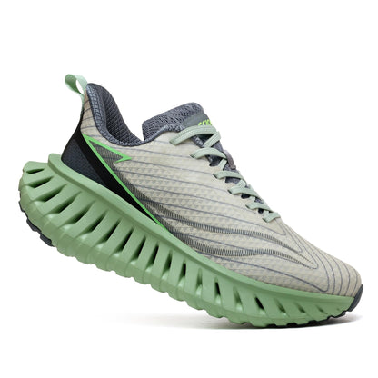 Men's Walking Running Shoes Lightweight Hollow Outsole for Shock Absorption High Rebounce Soft Insole Breathable Mesh Upper Non-Slip Sneakers for Jogging Gym Walking Athletic Workout