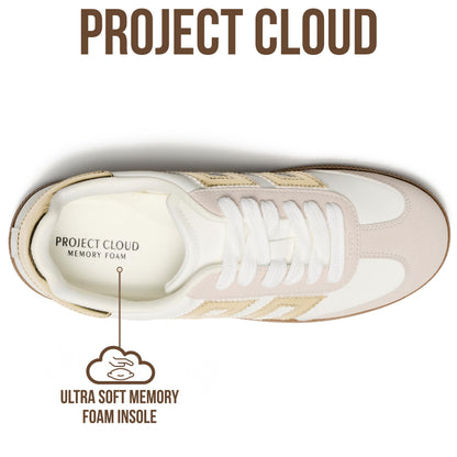 Project Cloud Sneakers for Women 2026 - Breathable Womens Shoes Memory Foam Insole Casual Sneakers Non Slip Womens Sneakers - Breathable Lightweight Walking Shoes (Brita)