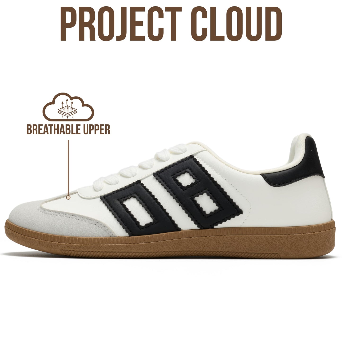 Project Cloud Sneakers for Women 2026 - Breathable Womens Shoes Memory Foam Insole Casual Sneakers Non Slip Womens Sneakers - Breathable Lightweight Walking Shoes (Brita)