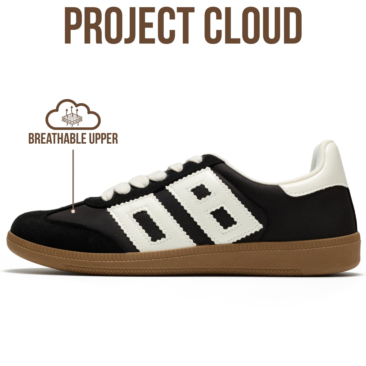 Project Cloud Sneakers for Women 2026 - Breathable Womens Shoes Memory Foam Insole Casual Sneakers Non Slip Womens Sneakers - Breathable Lightweight Walking Shoes (Brita)