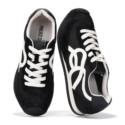 Project Cloud Womens Shoes with Leather Memory Foam Insole Trendy Sneakers for Women - Lightweight & Non-Slip Womens Sneakers Walking Shoes for Women Footwear (Lowy)