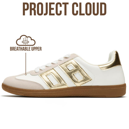 Project Cloud Sneakers for Women 2026 - Breathable Womens Shoes Memory Foam Insole Casual Sneakers Non Slip Womens Sneakers - Breathable Lightweight Walking Shoes (Brita)