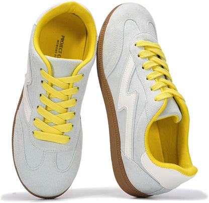Project Cloud Fashion Sneakers for Women 2026 - Lace-Up Shoes Trendy Women Sneakers with Memory Foam Insole Women's Fashion Sneakers Non-Slip Womens Shoes (Irita)
