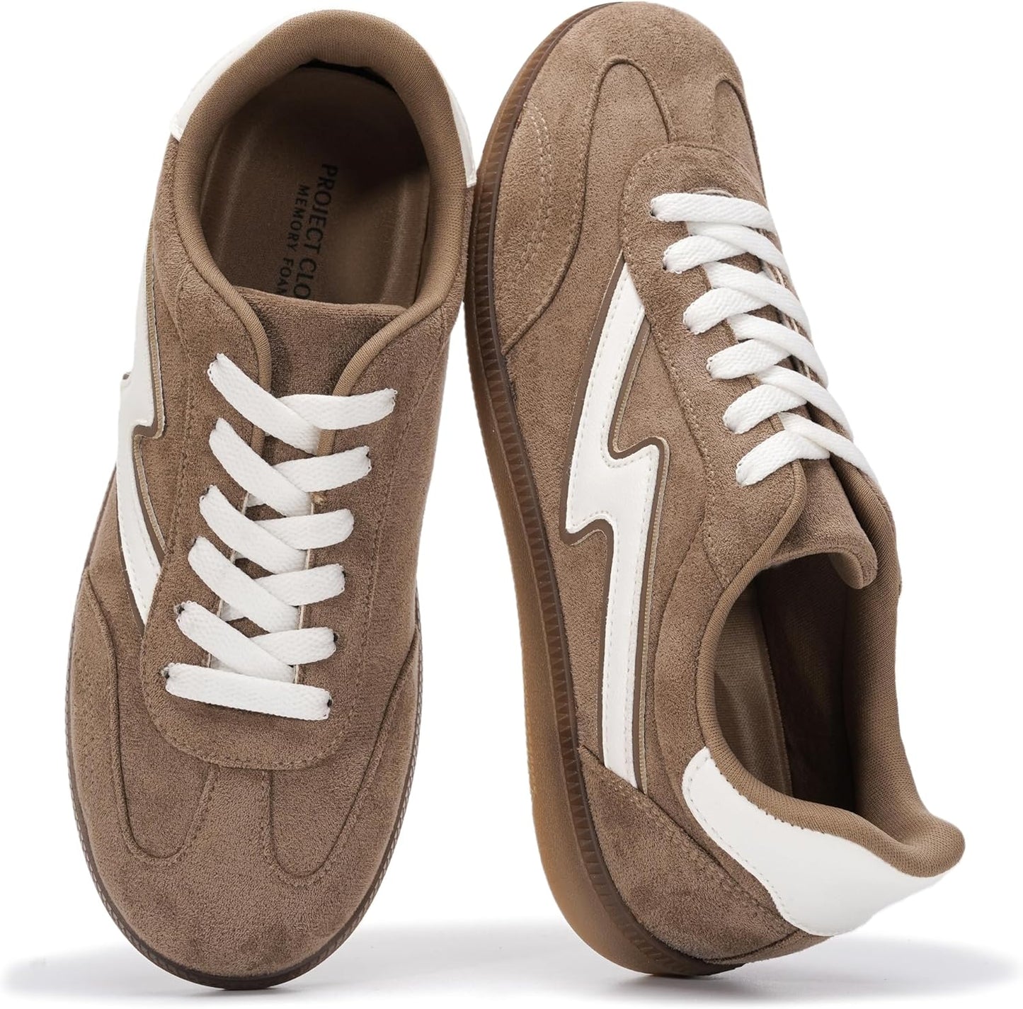 Project Cloud Fashion Sneakers for Women 2026 - Lace-Up Shoes Trendy Women Sneakers with Memory Foam Insole Women's Fashion Sneakers Non-Slip Womens Shoes (Irita)