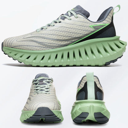 Men's Walking Running Shoes Lightweight Hollow Outsole for Shock Absorption High Rebounce Soft Insole Breathable Mesh Upper Non-Slip Sneakers for Jogging Gym Walking Athletic Workout