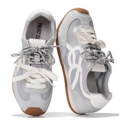 Project Cloud Womens Shoes with Leather Memory Foam Insole Trendy Sneakers for Women - Lightweight & Non-Slip Womens Sneakers Walking Shoes for Women Footwear (Lowy)