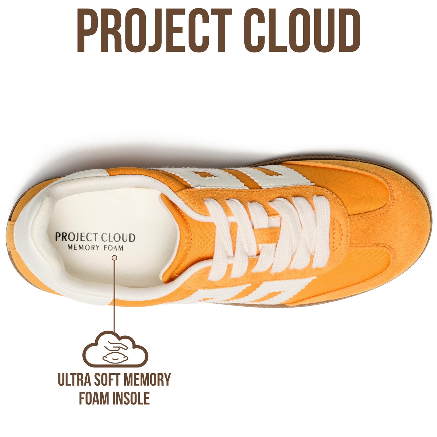 Project Cloud Sneakers for Women 2026 - Breathable Womens Shoes Memory Foam Insole Casual Sneakers Non Slip Womens Sneakers - Breathable Lightweight Walking Shoes (Brita)