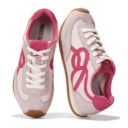 Project Cloud Womens Shoes with Leather Memory Foam Insole Trendy Sneakers for Women - Lightweight & Non-Slip Womens Sneakers Walking Shoes for Women Footwear (Lowy)