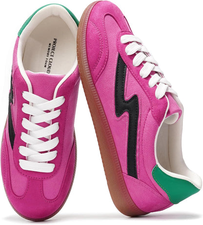 Project Cloud Fashion Sneakers for Women 2026 - Lace-Up Shoes Trendy Women Sneakers with Memory Foam Insole Women's Fashion Sneakers Non-Slip Womens Shoes (Irita)