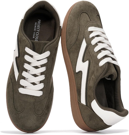 Project Cloud Fashion Sneakers for Women 2026 - Lace-Up Shoes Trendy Women Sneakers with Memory Foam Insole Women's Fashion Sneakers Non-Slip Womens Shoes (Irita)