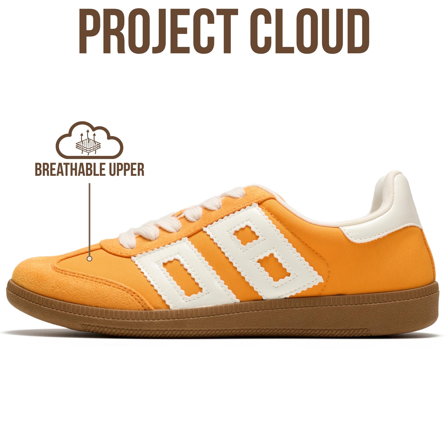 Project Cloud Sneakers for Women 2026 - Breathable Womens Shoes Memory Foam Insole Casual Sneakers Non Slip Womens Sneakers - Breathable Lightweight Walking Shoes (Brita)