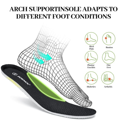 Men's Walking Running Shoes Lightweight Hollow Outsole for Shock Absorption High Rebounce Soft Insole Breathable Mesh Upper Non-Slip Sneakers for Jogging Gym Walking Athletic Workout