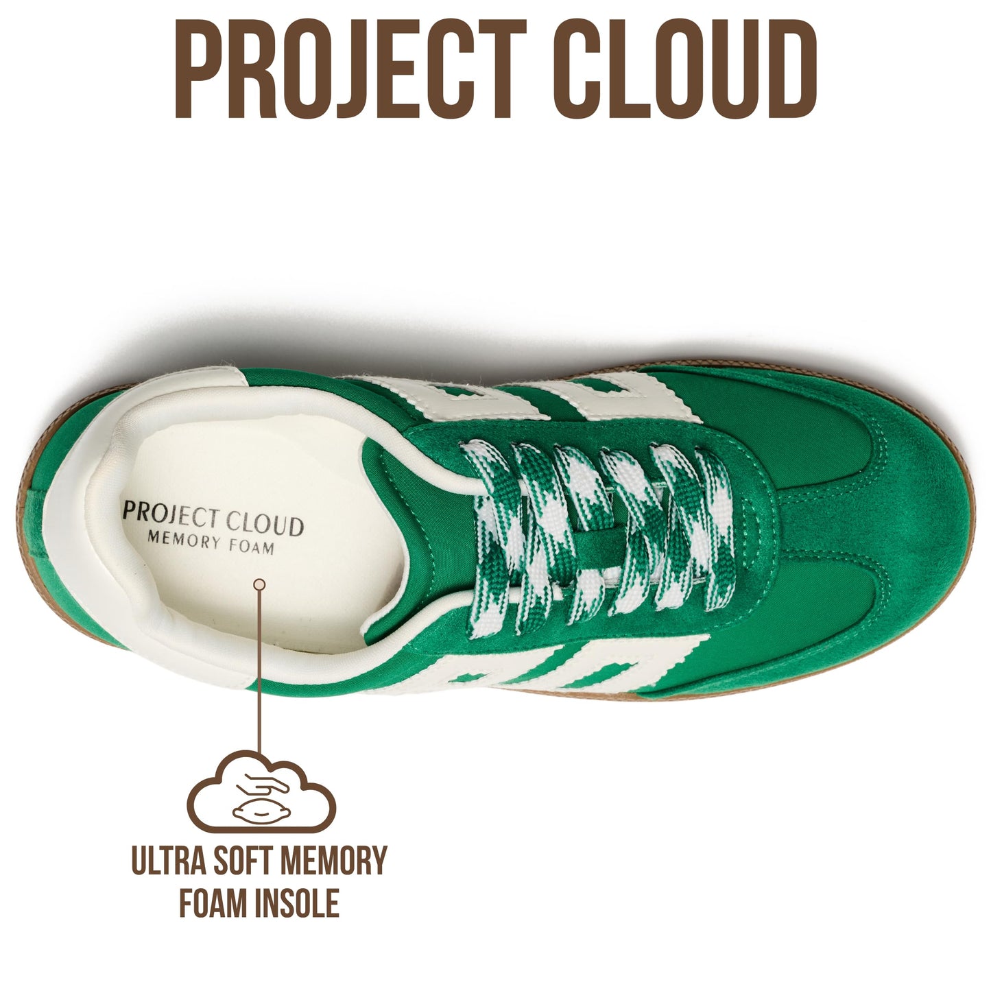 Project Cloud Sneakers for Women 2026 - Breathable Womens Shoes Memory Foam Insole Casual Sneakers Non Slip Womens Sneakers - Breathable Lightweight Walking Shoes (Brita)