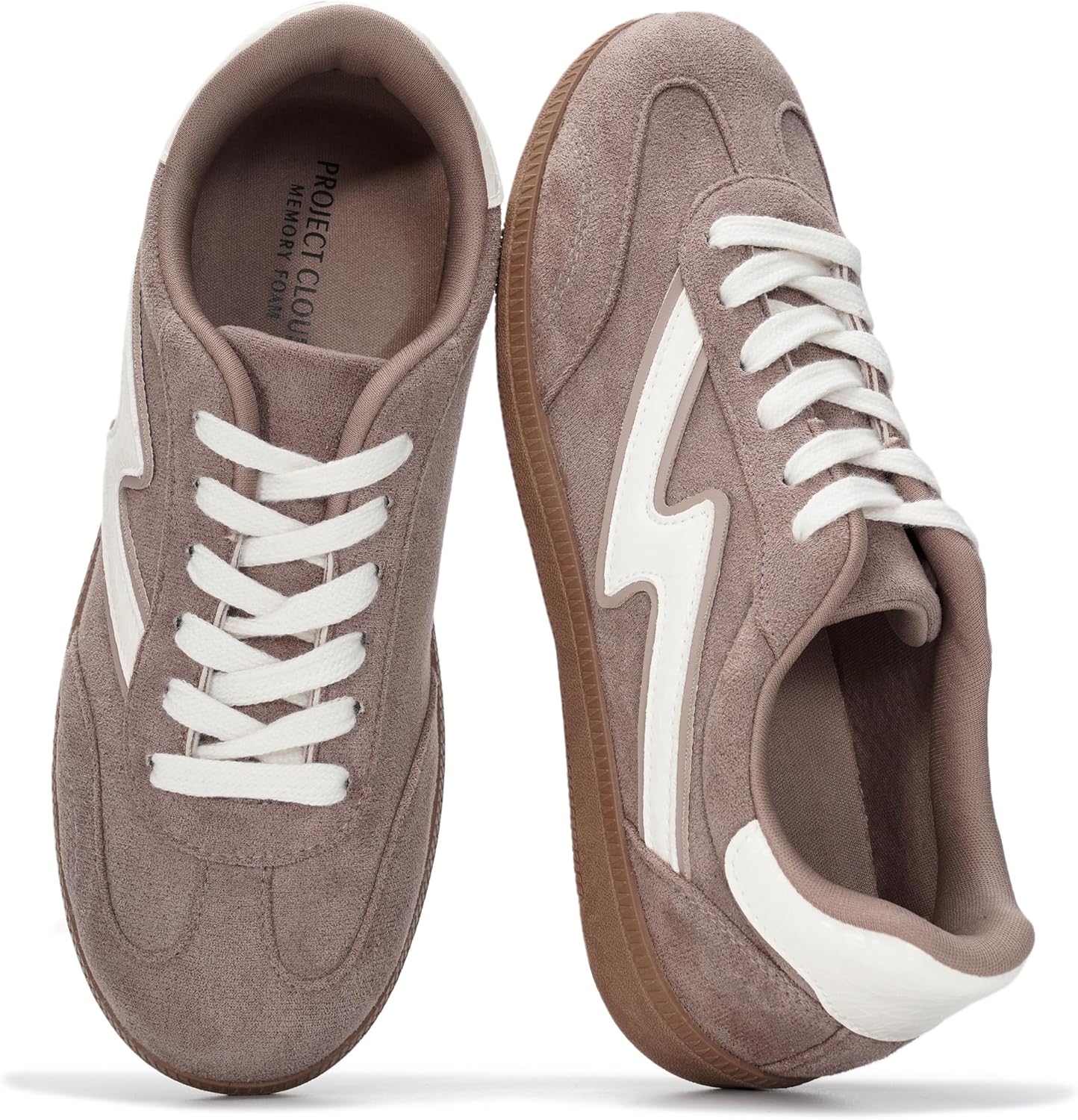 Project Cloud Fashion Sneakers for Women 2026 - Lace-Up Shoes Trendy Women Sneakers with Memory Foam Insole Women's Fashion Sneakers Non-Slip Womens Shoes (Irita)