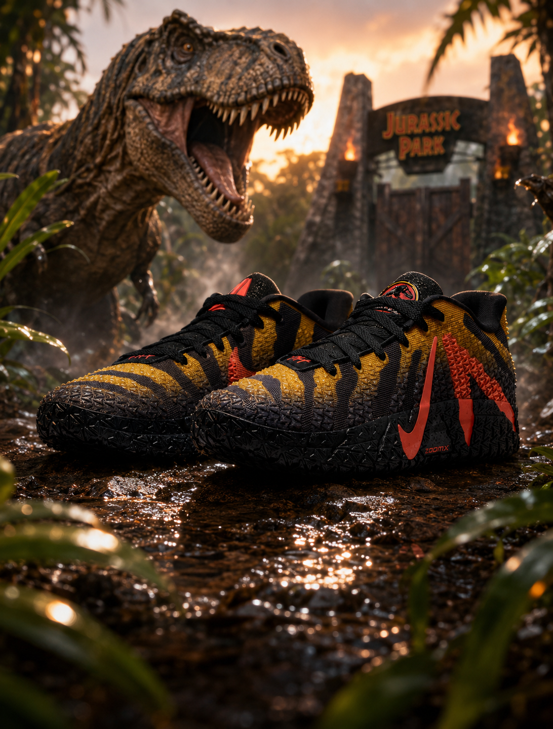 Nike Mens Ja 3 Explorer - Jurassic Park Raptor