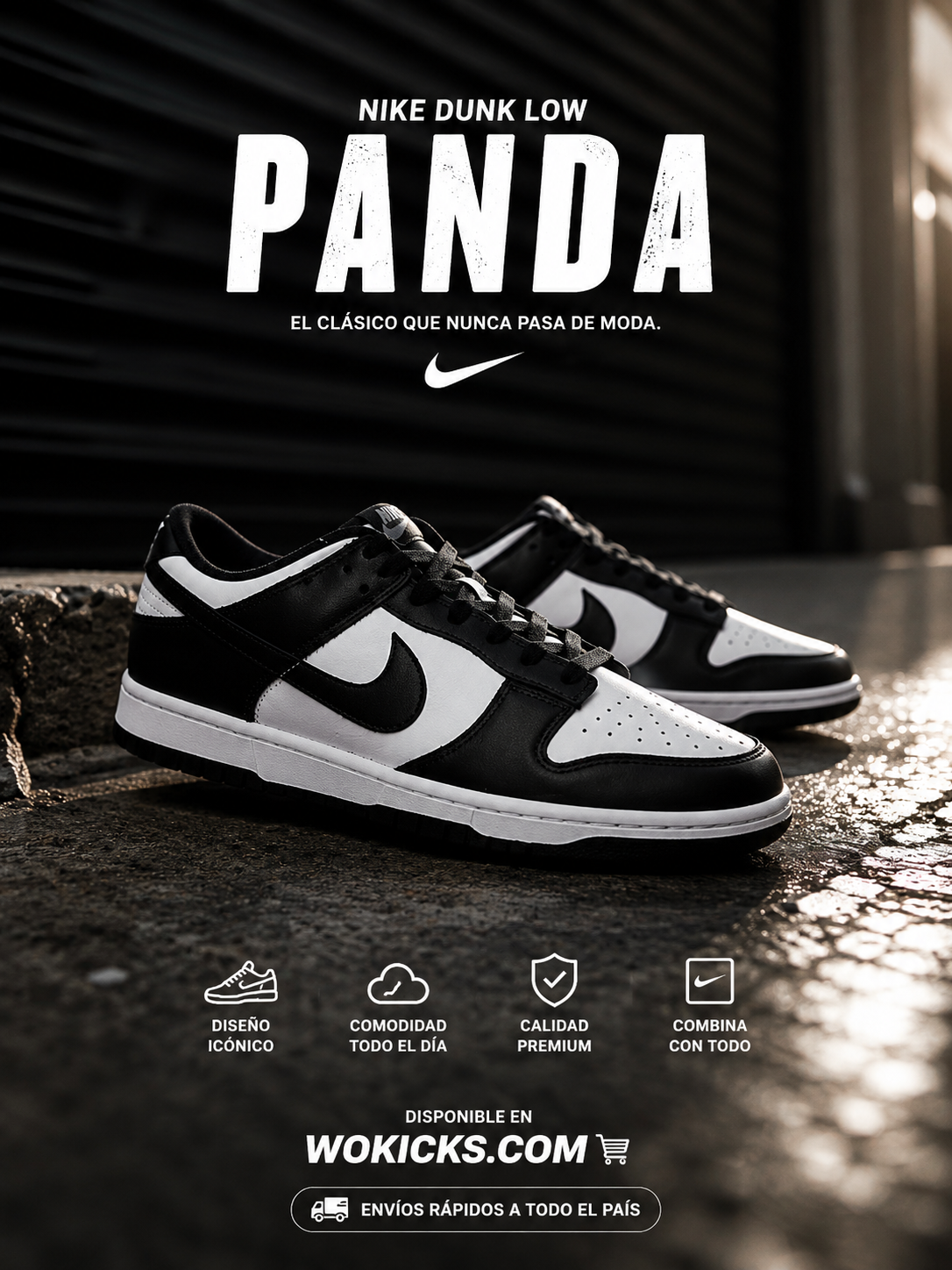 Nike Womens Dunk Low - Panda