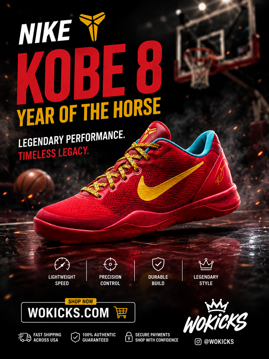 Nike (Ps) Kobe Viii - Year of the Horse