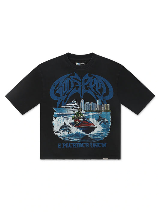 Godspeed GMYC Wave Runner Boxy Tee - Black