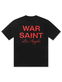 Warsaint LA Script Tee - Black/Red