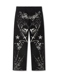 Revenge Tattoo Sweatpants - Black/Silver