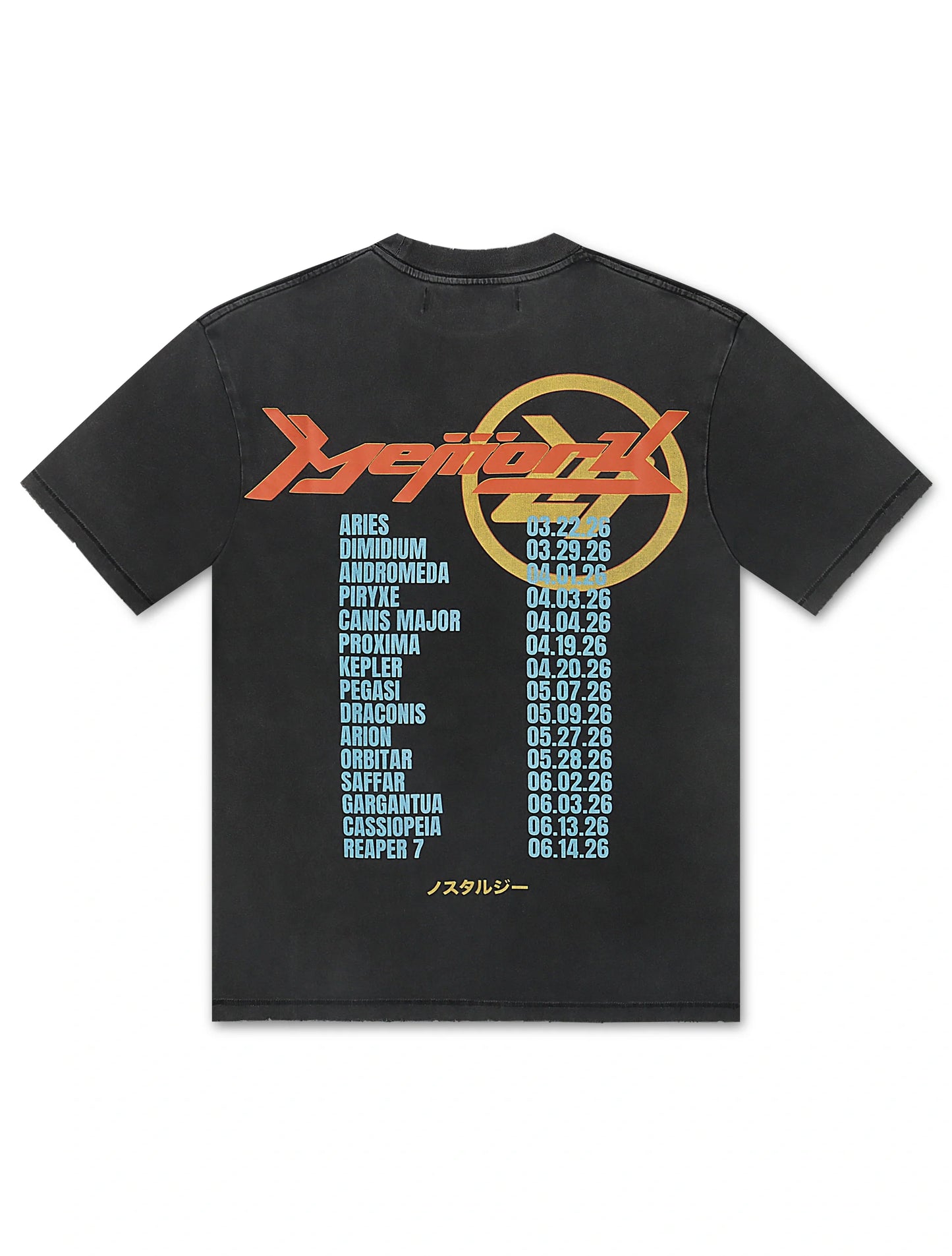 Memory Lane Cherub Tee - Vintage Black